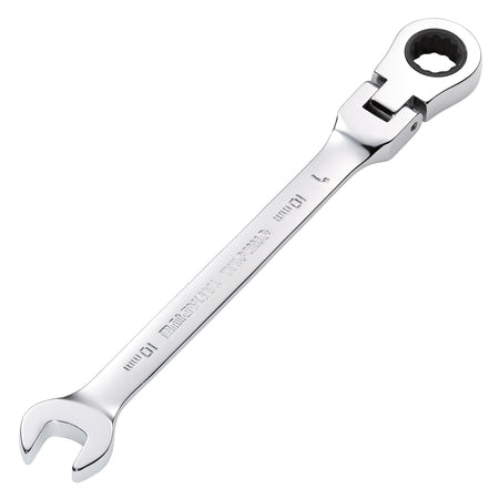 DRAPER 10mm Draper Hi-Torq ; Metric Flexible Head Ratcheting Combination Spanner: Model No.8230FMMB