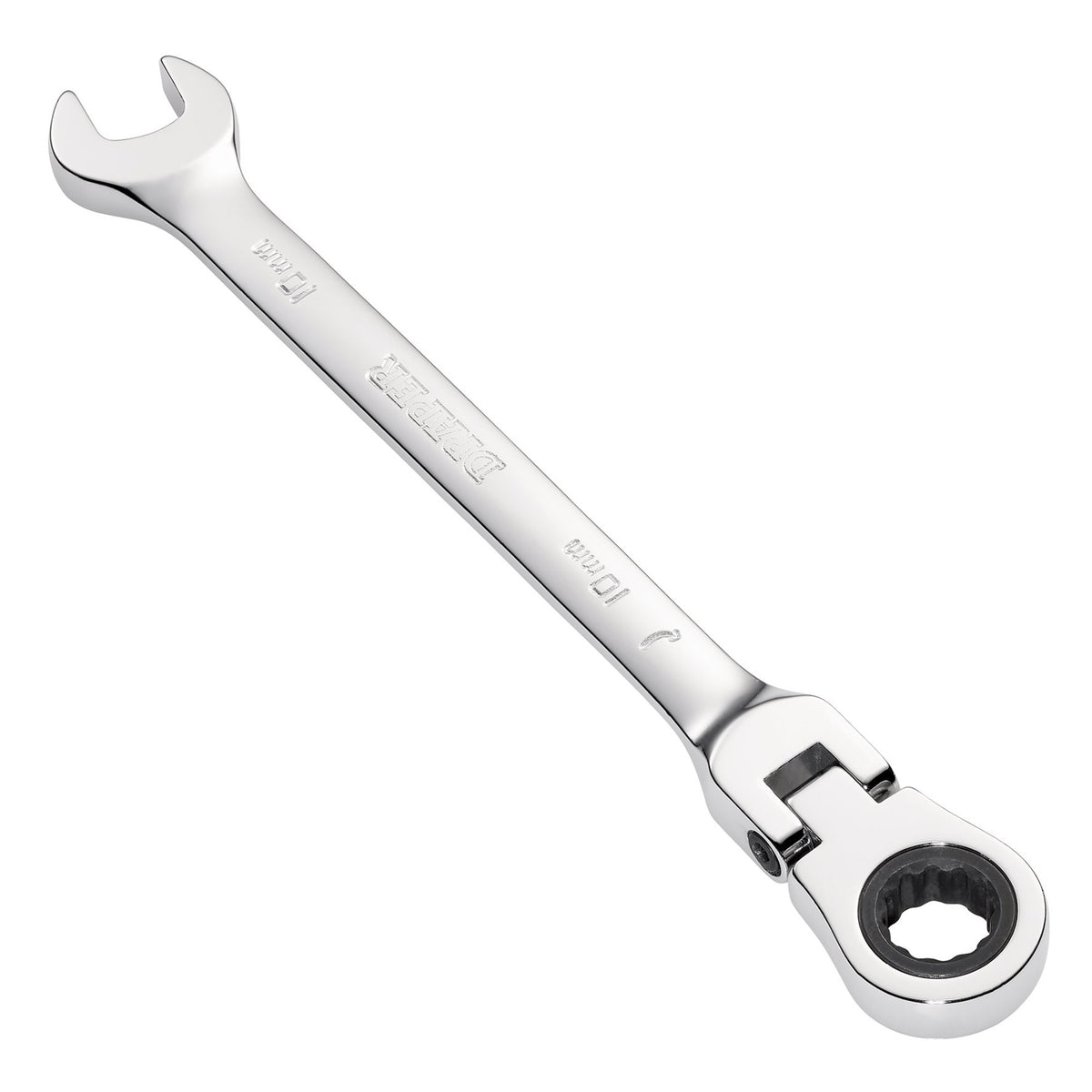 DRAPER 10mm Draper Hi-Torq ; Metric Flexible Head Ratcheting Combination Spanner: Model No.8230FMMB