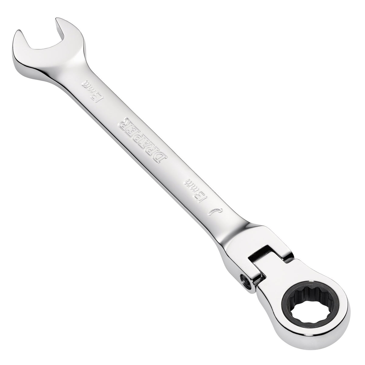 DRAPER 13mm Draper Hi-Torq ; Metric Flexible Head Ratcheting Combination Spanner: Model No.8230FMMB