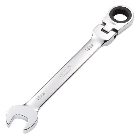 DRAPER 16mm Draper Hi-Torq ; Metric Flexible Head Ratcheting Combination Spanner: Model No.8230FMMB