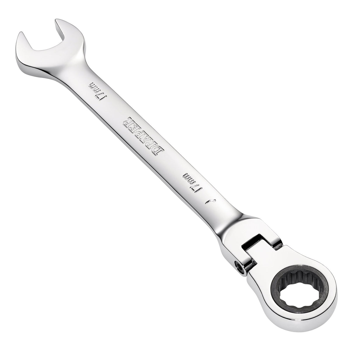 DRAPER 17mm Draper Hi-Torq ; Metric Flexible Head Ratcheting Combination Spanner: Model No.8230FMMB