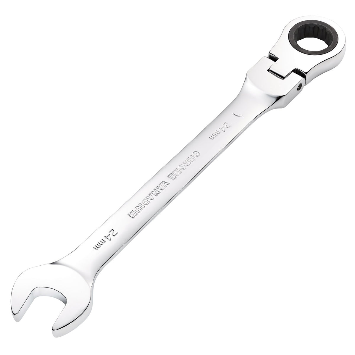 DRAPER 24mm Draper Hi-Torq ; Metric Flexible Head Ratcheting Combination Spanner: Model No.8230FMMB
