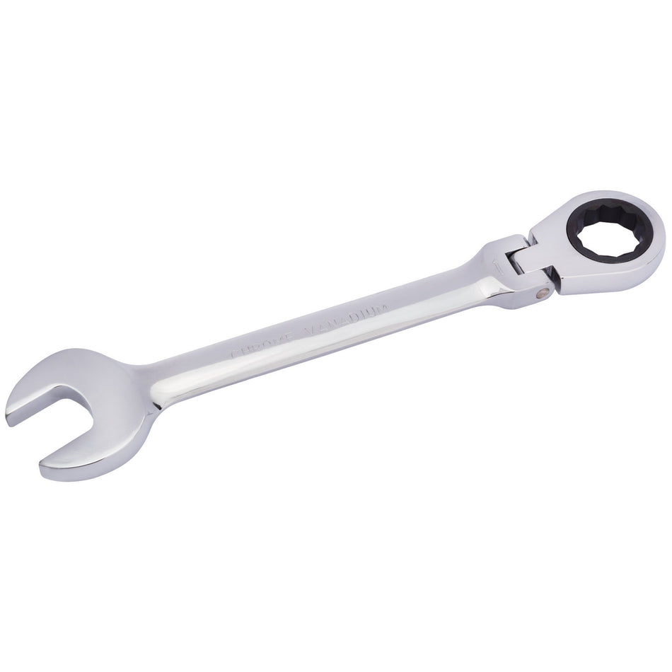 DRAPER 25mm Draper Hi-Torq ; Metric Flexible Head Ratcheting Combination Spanner: Model No.8230FMMB