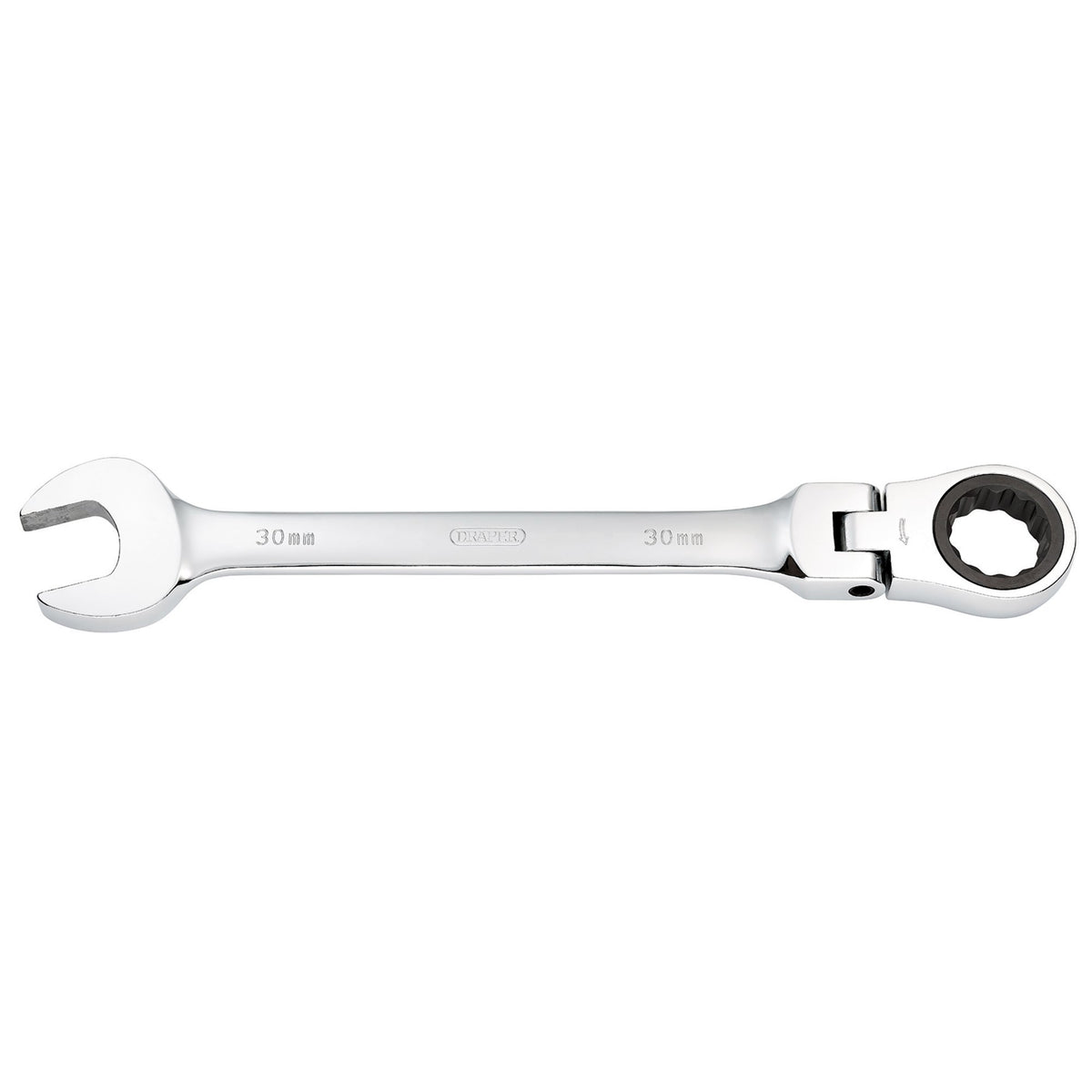 DRAPER 30mm Draper Hi-Torq ; Metric Flexible Head Ratcheting Combination Spanner: Model No.8230FMMB