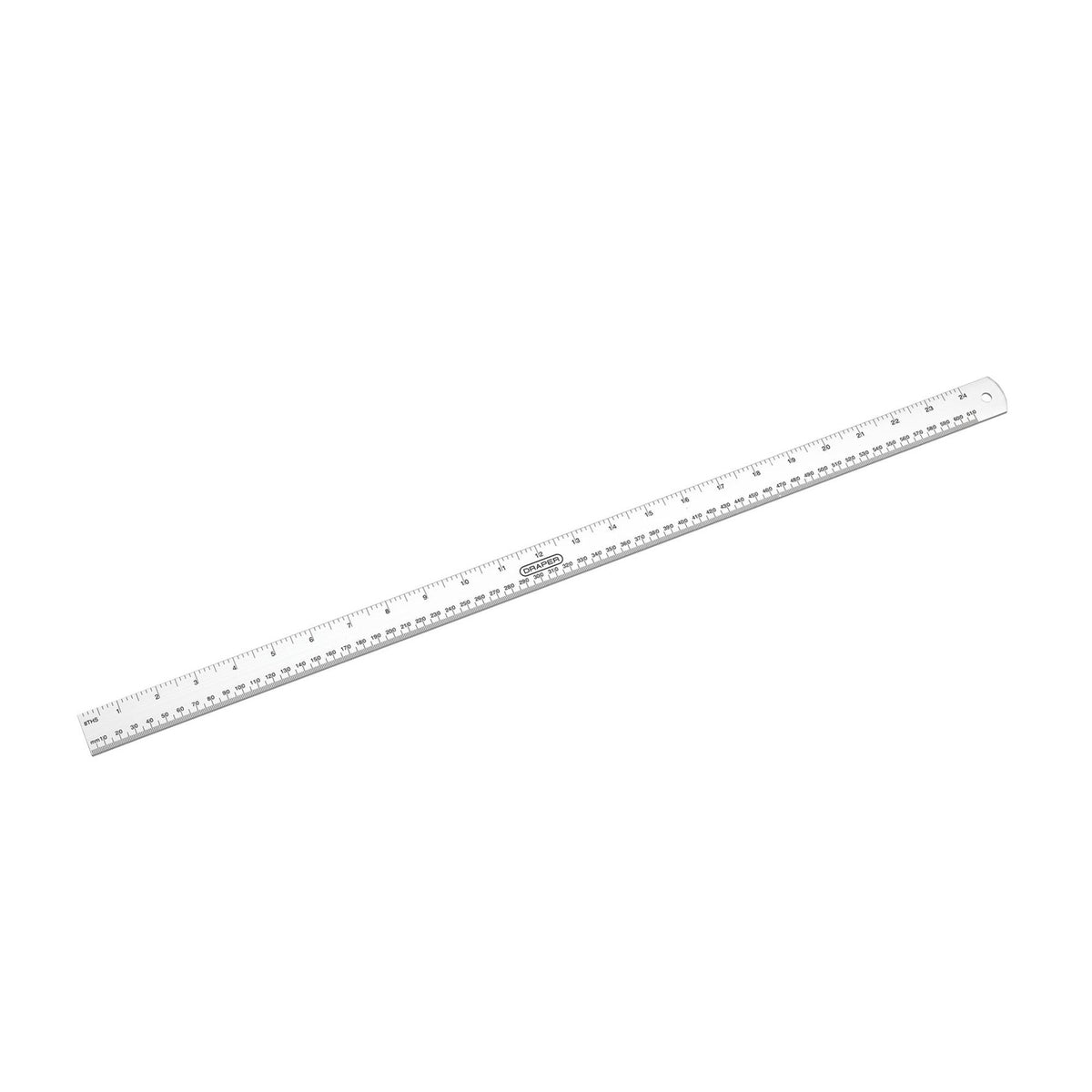 DRAPER 600mm/24in. Aluminium Rule: Model No.D19