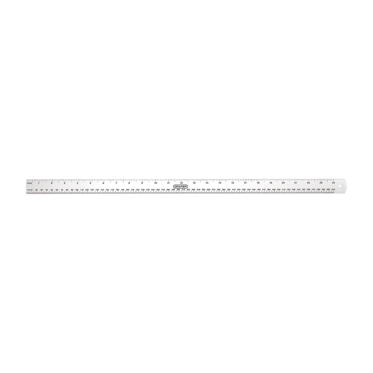 DRAPER 600mm/24in. Aluminium Rule: Model No.D19