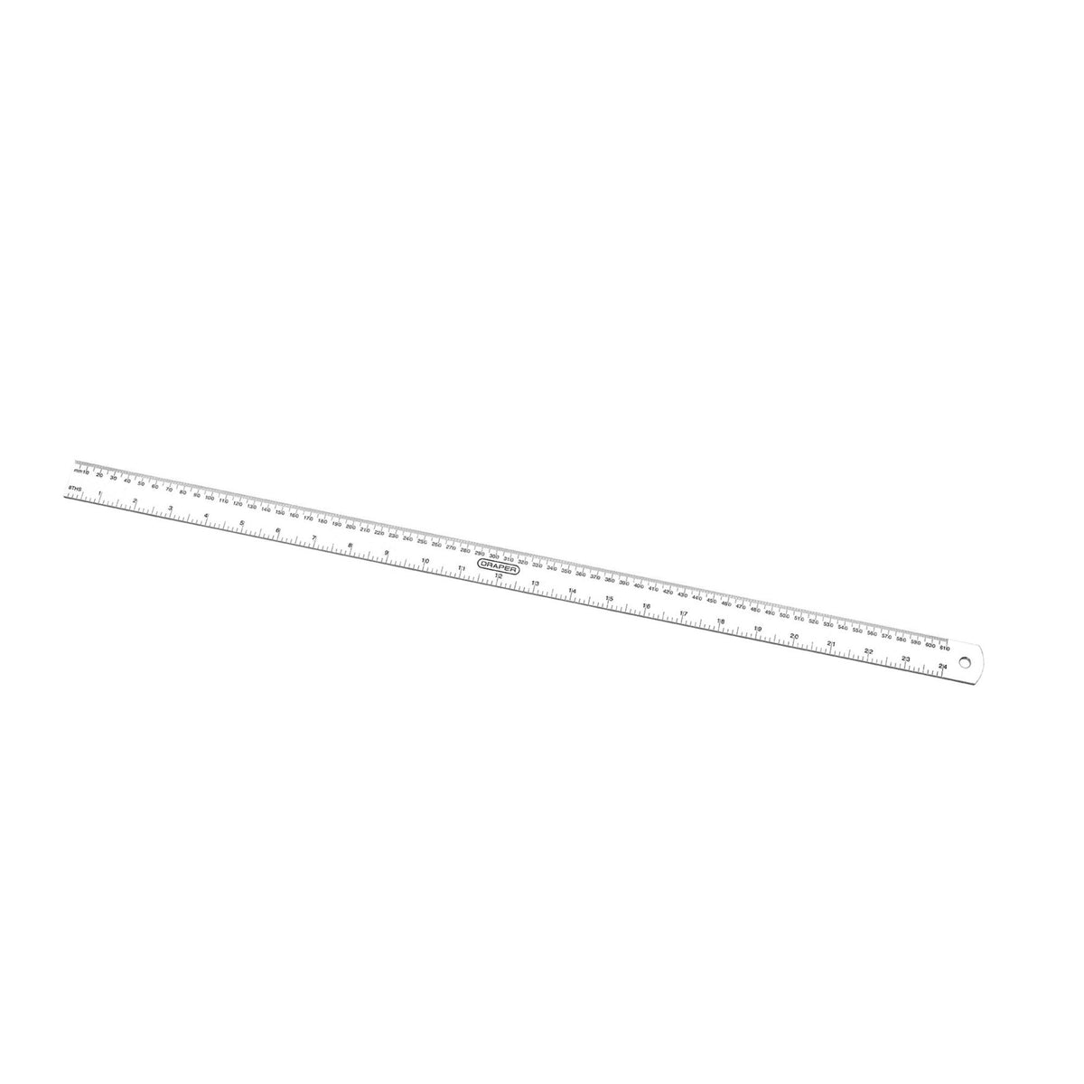 DRAPER 600mm/24in. Aluminium Rule: Model No.D19