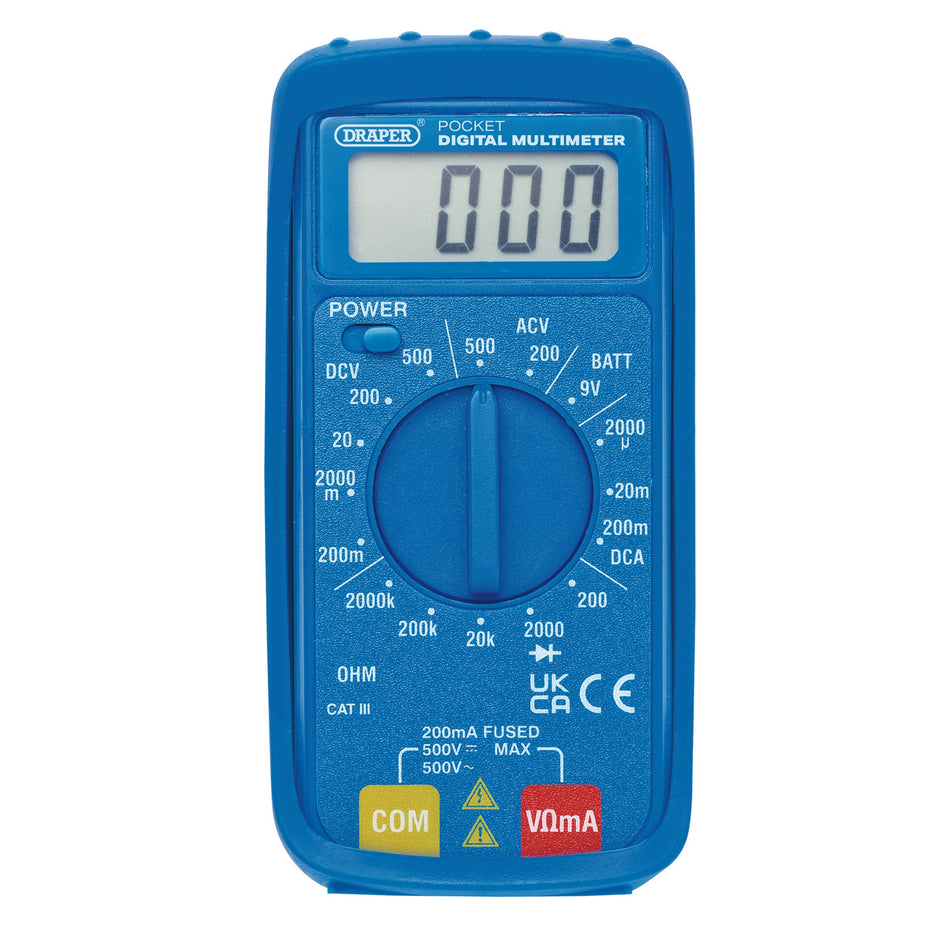DRAPER 16 Function Digital Multimeter: Model No.DMM7