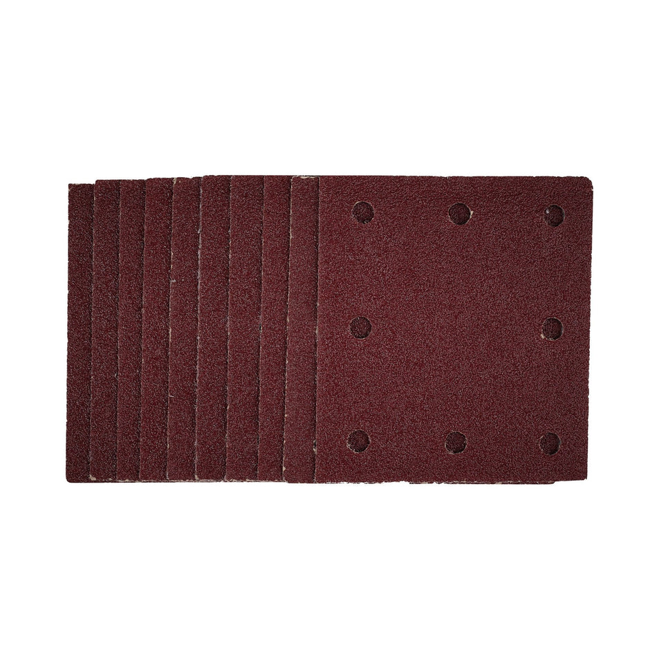 1/4 Sanding Sheets with Hook and Loop, 115 x 105mm, 40 Grit (Pack of 10): Model No. SSA1