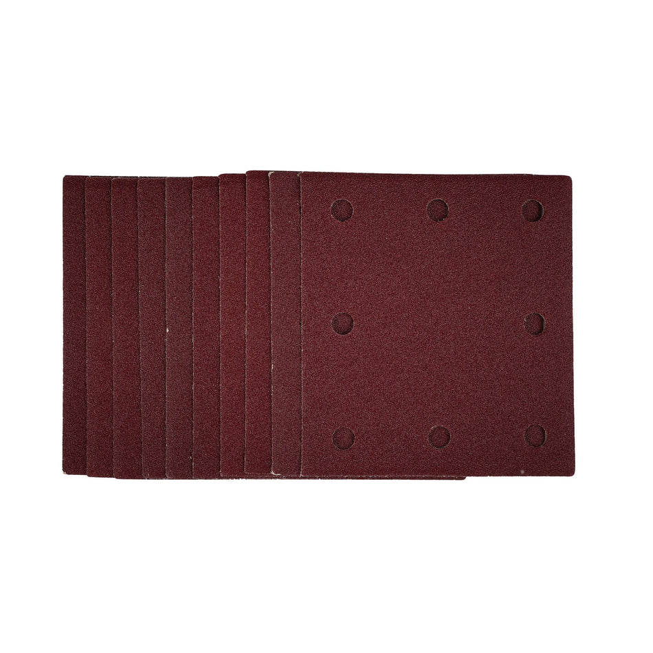 1/4 Sanding Sheets with Hook and Loop, 115 x 105mm, 80 Grit (Pack of 10): Model No. SSA1