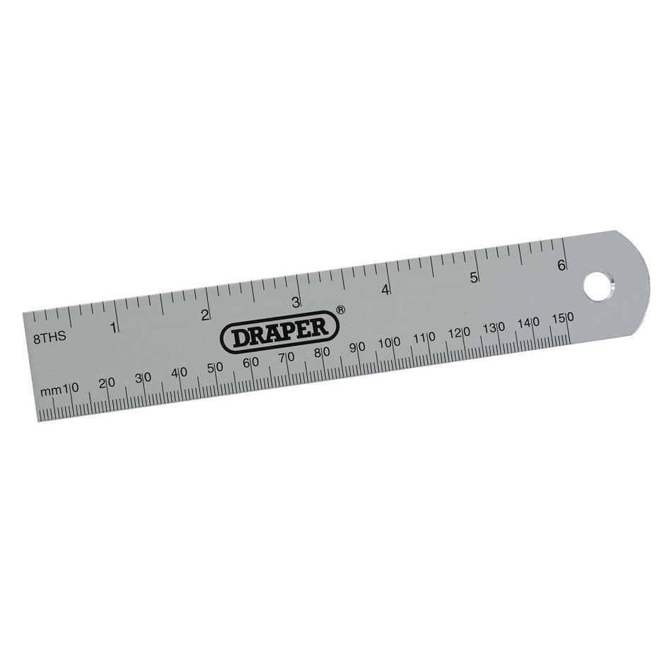 DRAPER 152mm/6in.Aluminium Rule: Model No.D19