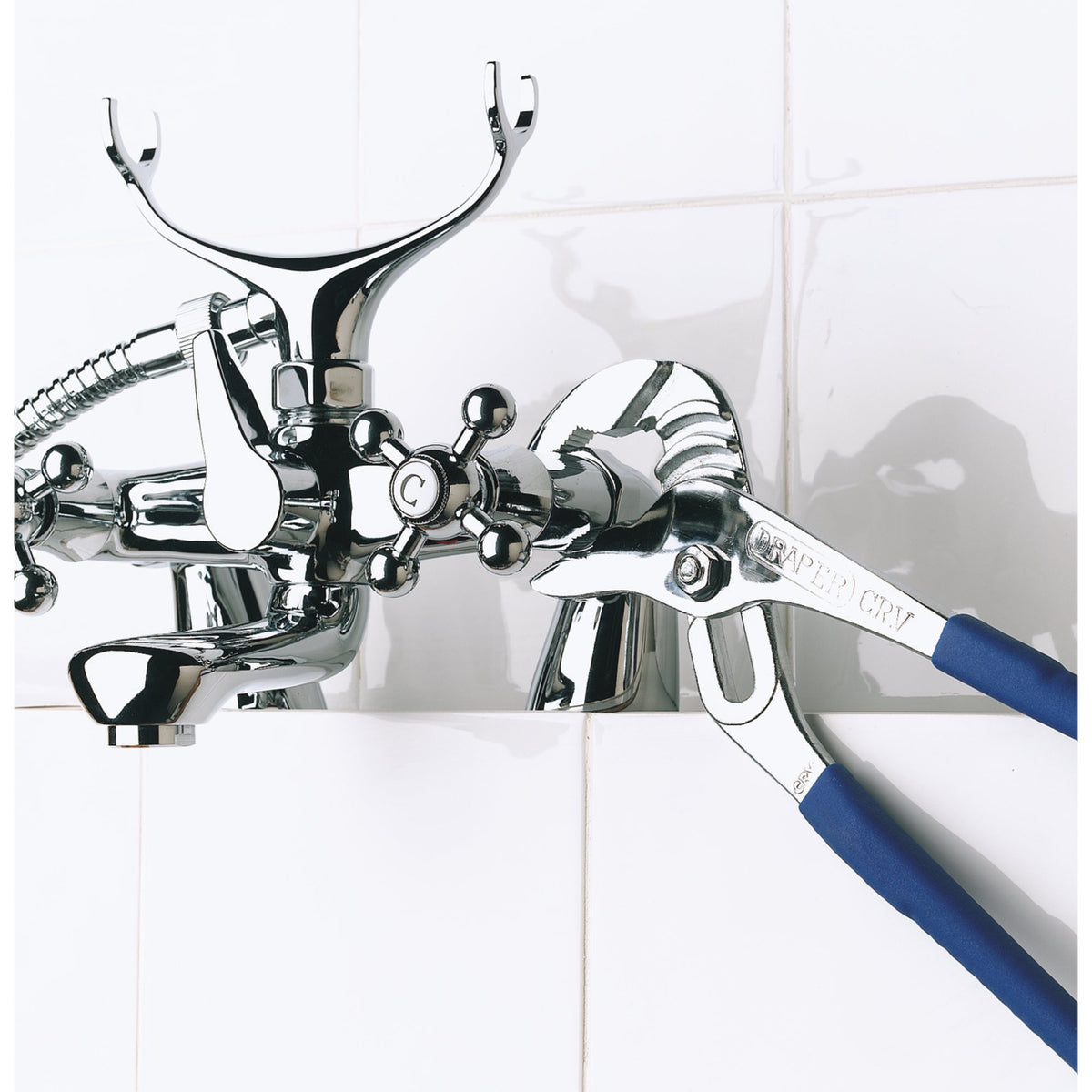 DRAPER 300mm 55mm Capacity Waterpump Pliers: Model No.4001A