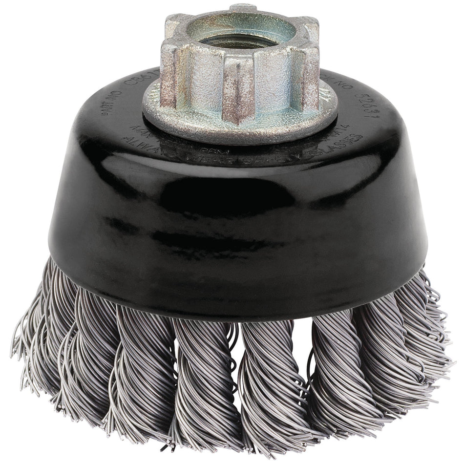 DRAPER Expert 60mm x M14 Twist Knot Wire Cup Brush: Model No.CB61T