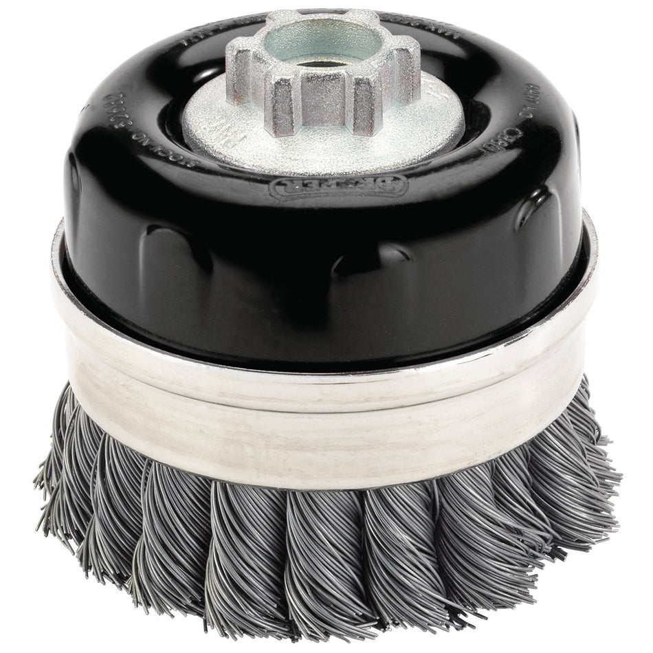 DRAPER Expert 80mm x M14 Twist Knot Wire Cup Brush: Model No.CB80T
