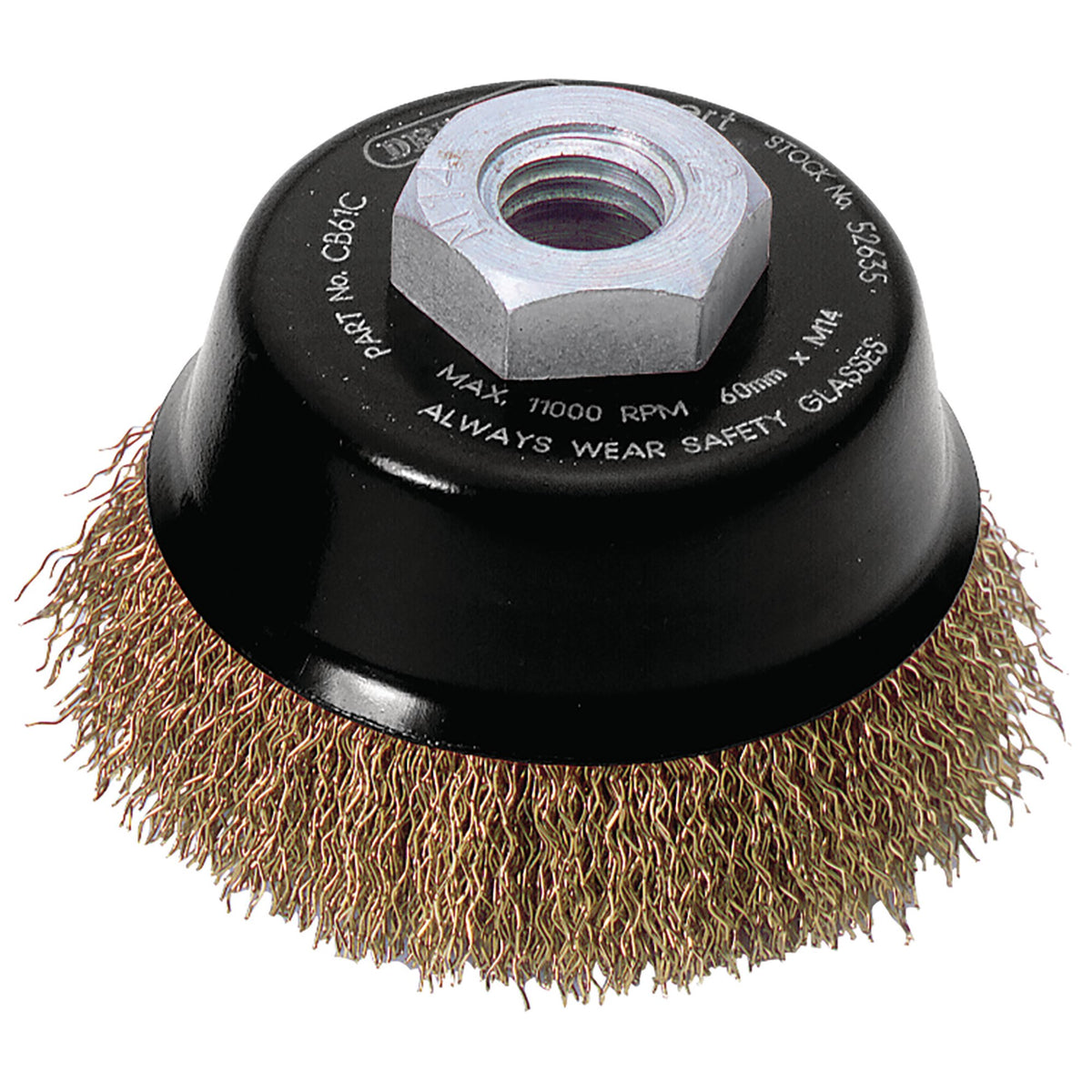 DRAPER Expert 60mm x M14 Crimped Wire Cup Brush: Model No.CB61C