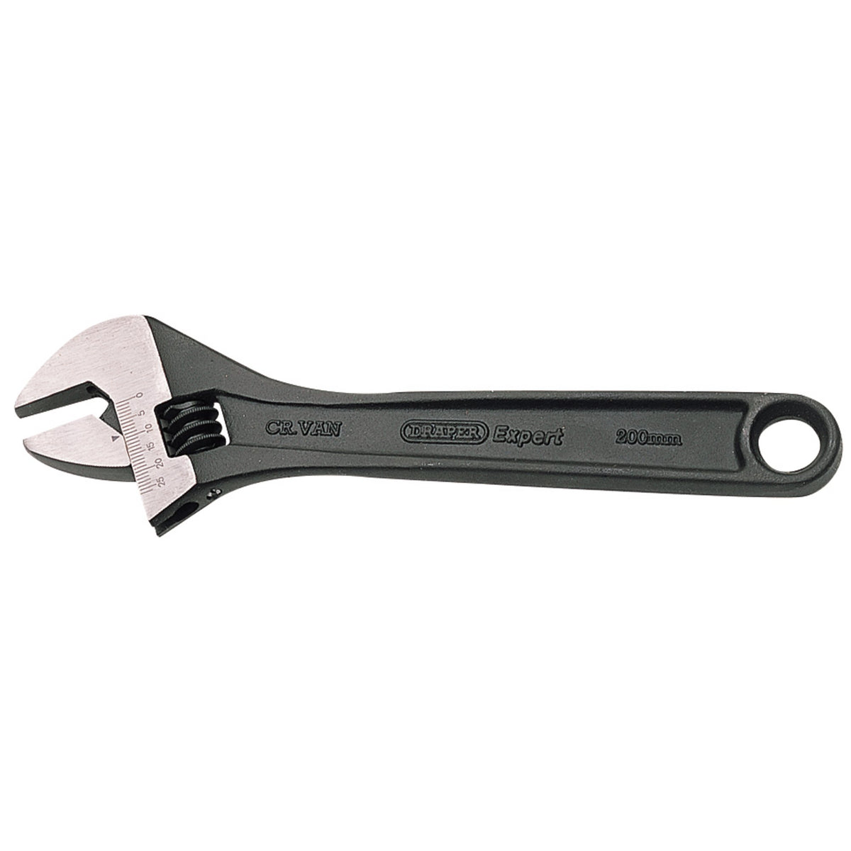 DRAPER Expert 200mm Crescent-Type Adjustable Wrench with Phosphate Finish: Model No.365