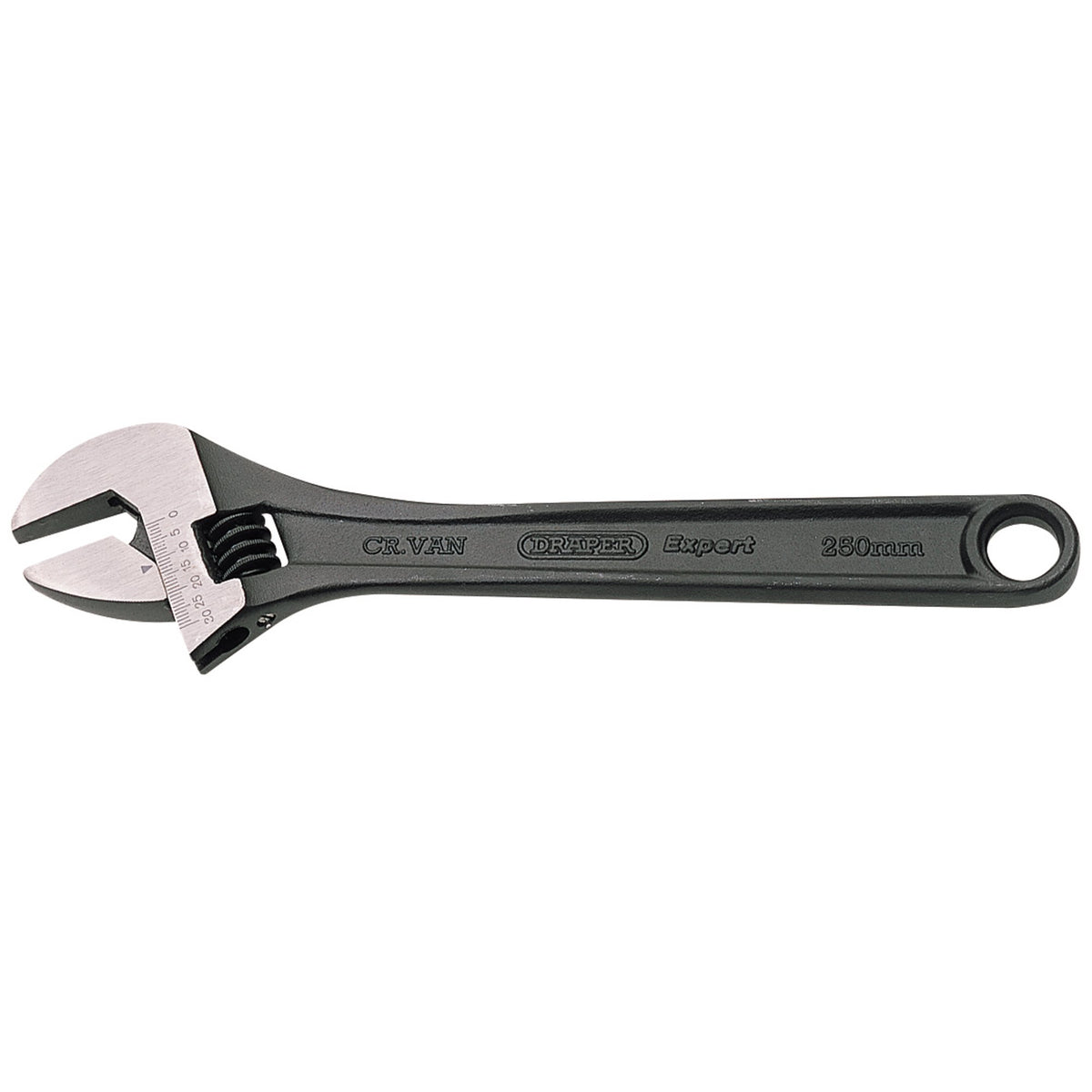 DRAPER Expert 250mm Crescent-Type Adjustable Wrench with Phosphate Finish: Model No.365