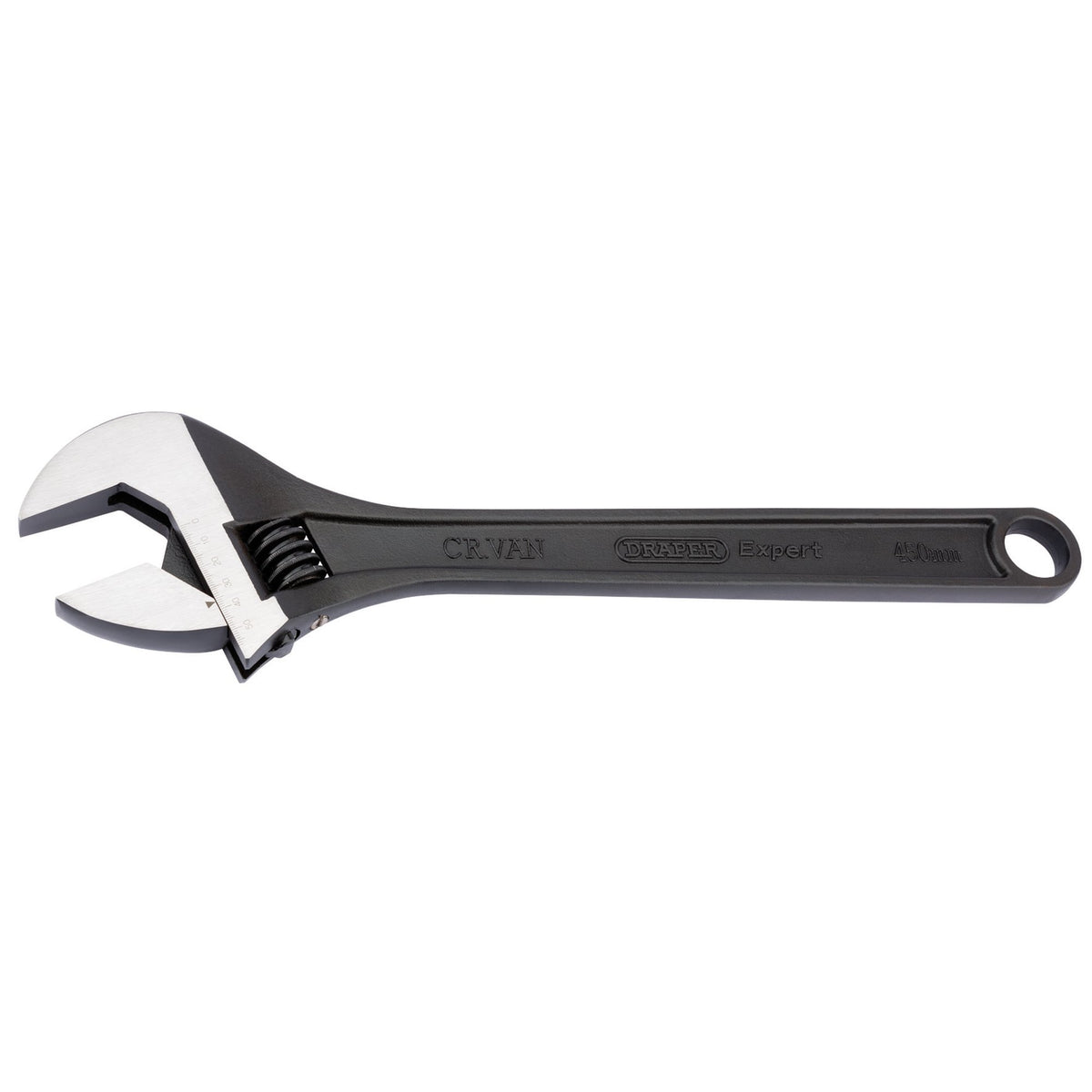 DRAPER Expert 450mm Crescent-Type Adjustable Wrench with Phosphate Finish: Model No.365