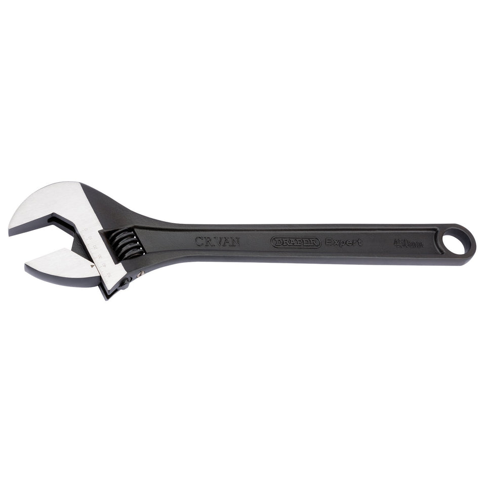 DRAPER Expert 450mm Crescent-Type Adjustable Wrench with Phosphate Finish: Model No.365