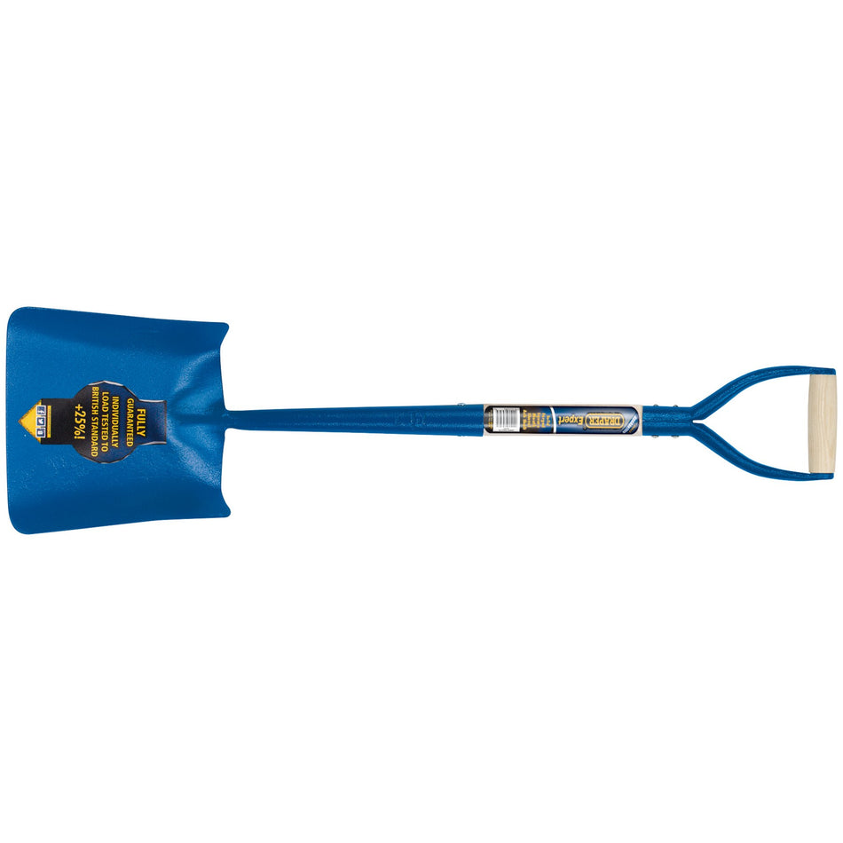 DRAPER Solid Forged Square Mouth Shovel with Ash Shaft and MYD Handle: Model No.SMSSS-WH