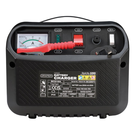 Draper 12/24V 10-14A Battery Charger Model No. BCD18A