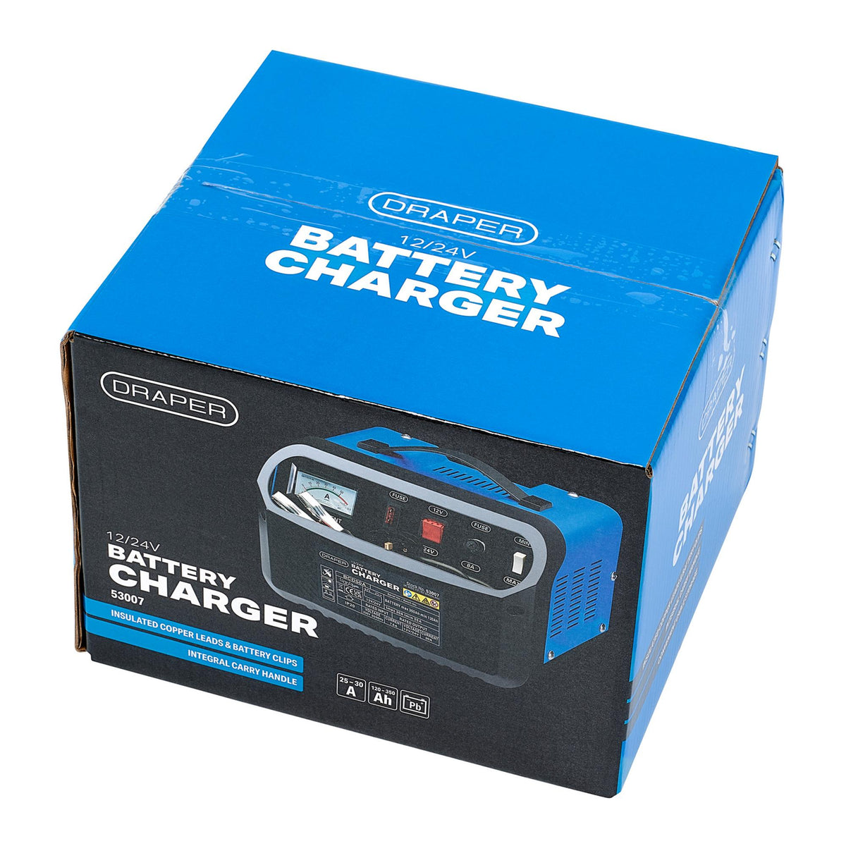 Draper 12/24V 120-350A Battery Charger Model No. BCD50A