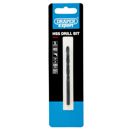 DRAPER Expert 5.0mm HSS Twist Drill for 6 x 1.0 Taps: Model No.H29MPTS/B