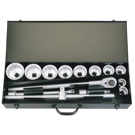 15 Piece 1in. Square Drive Metric Socket Set: Model No.780-10M
