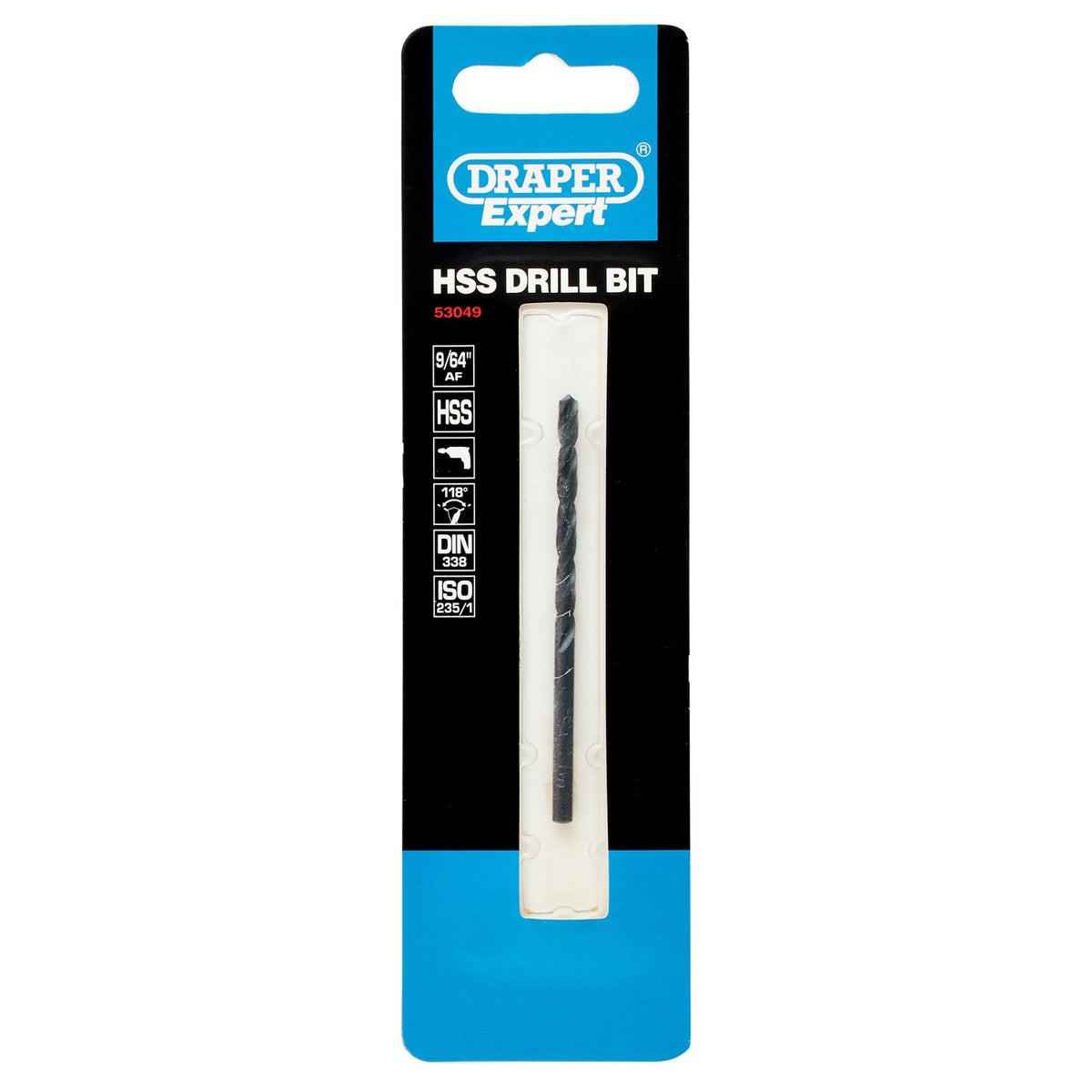 DRAPER Expert 2 x 9/64in. HSS Drill: Model No.H29PS/B