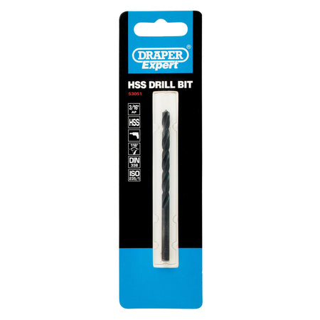 DRAPER Expert 2 x 3/16in. HSS Drill: Model No.H29PS/B