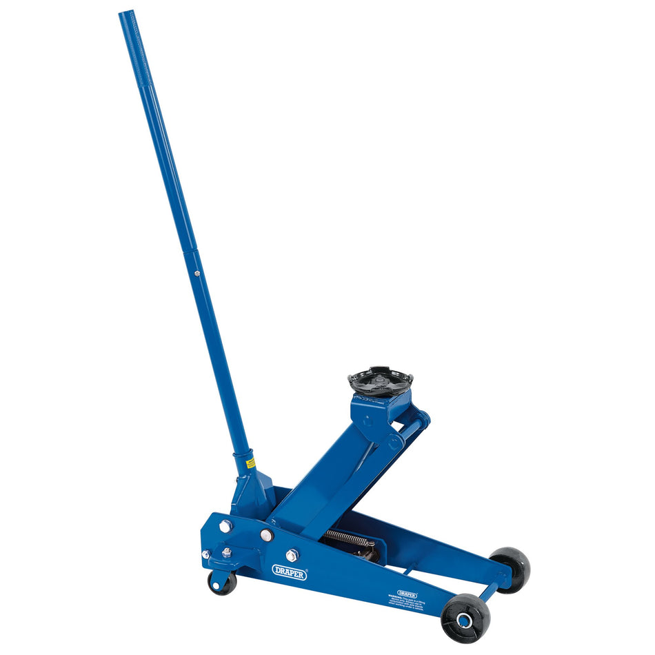 DRAPER Heavy Duty Trolley Jack (3 Tonne): Model No.TJ3HD/B