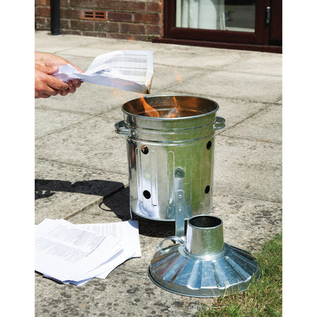 DRAPER Galvanised Mini Incinerator (15L): Model No. GMI