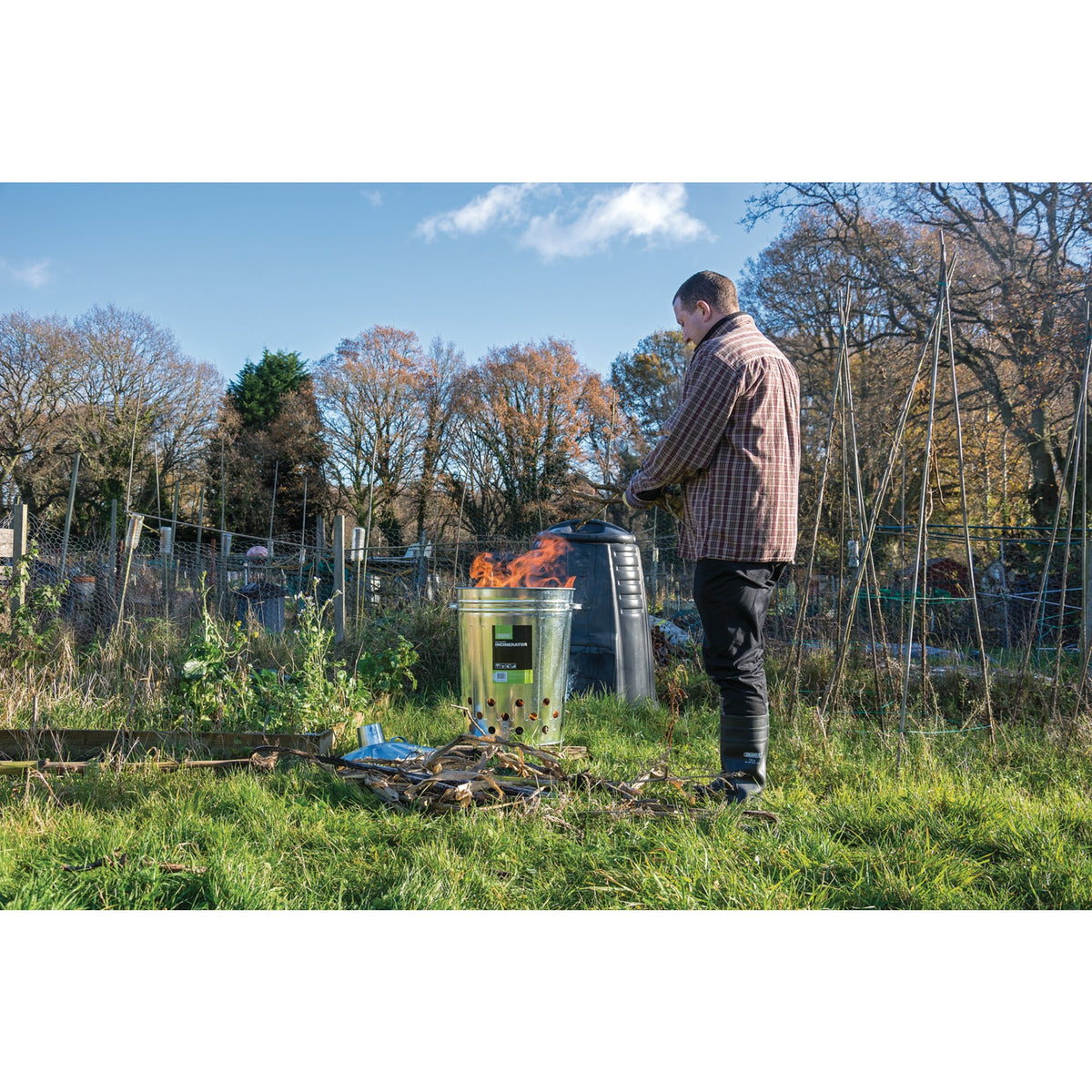 DRAPER Galvanised Garden Incinerator (85L): Model No. GLI
