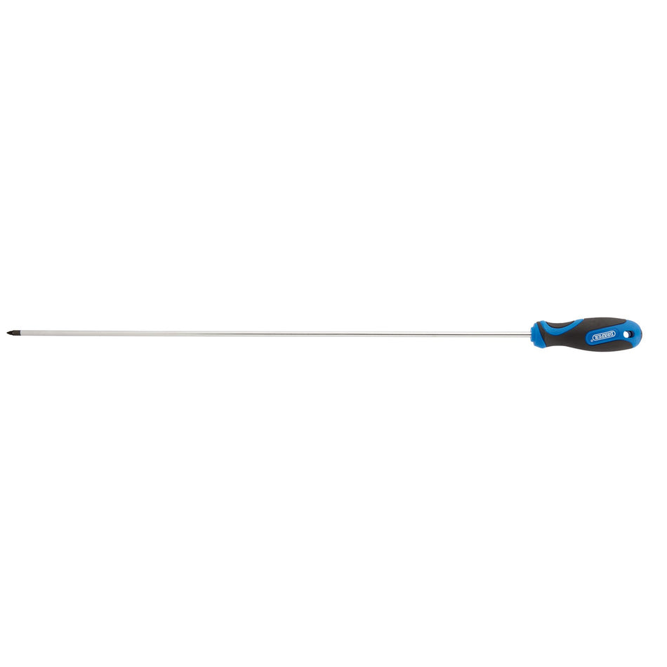 DRAPER No.1 x 450mm PZ Type Screwdriver with Soft Grip Handles: Model No.865PZ/L
