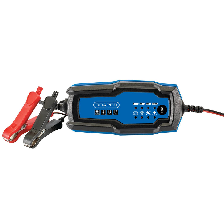 Draper 12V Smart Charger and Battery Maintainer, 2A Model No. BCI2