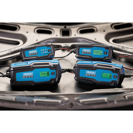Draper 6/12V Smart Charger and Battery Maintainer, 4A Model No. BCI4
