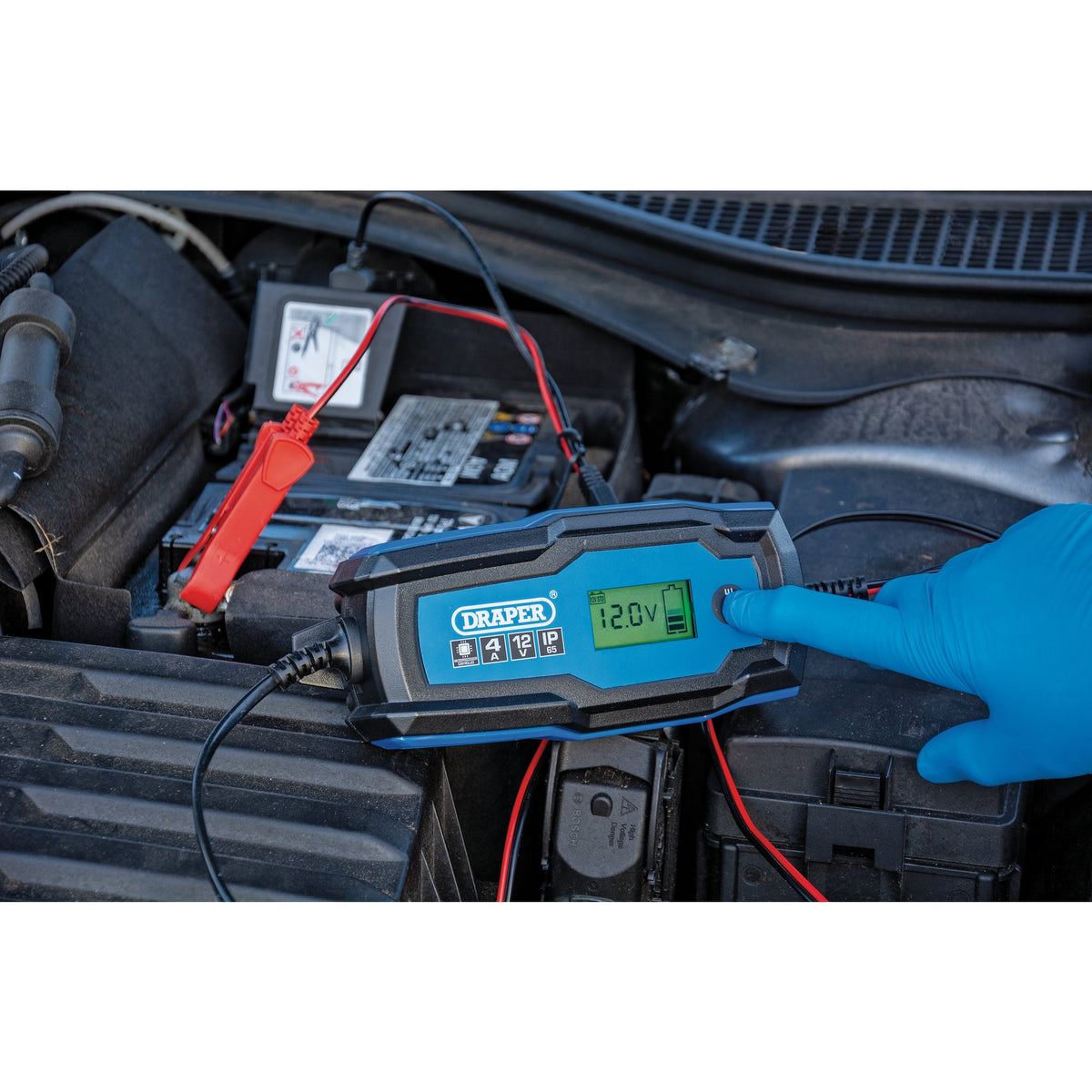 Draper 6/12V Smart Charger and Battery Maintainer, 4A Model No. BCI4