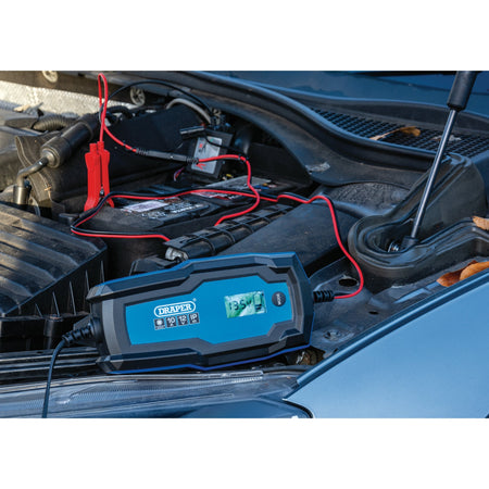 Draper 6/12V Smart Charger and Battery Maintainer, 10A Model No. BCI10