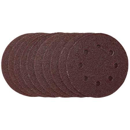 Sanding Discs, 115mm, 40 Grit, Hook & Loop (Pack of 10): Model No. SDHAL115