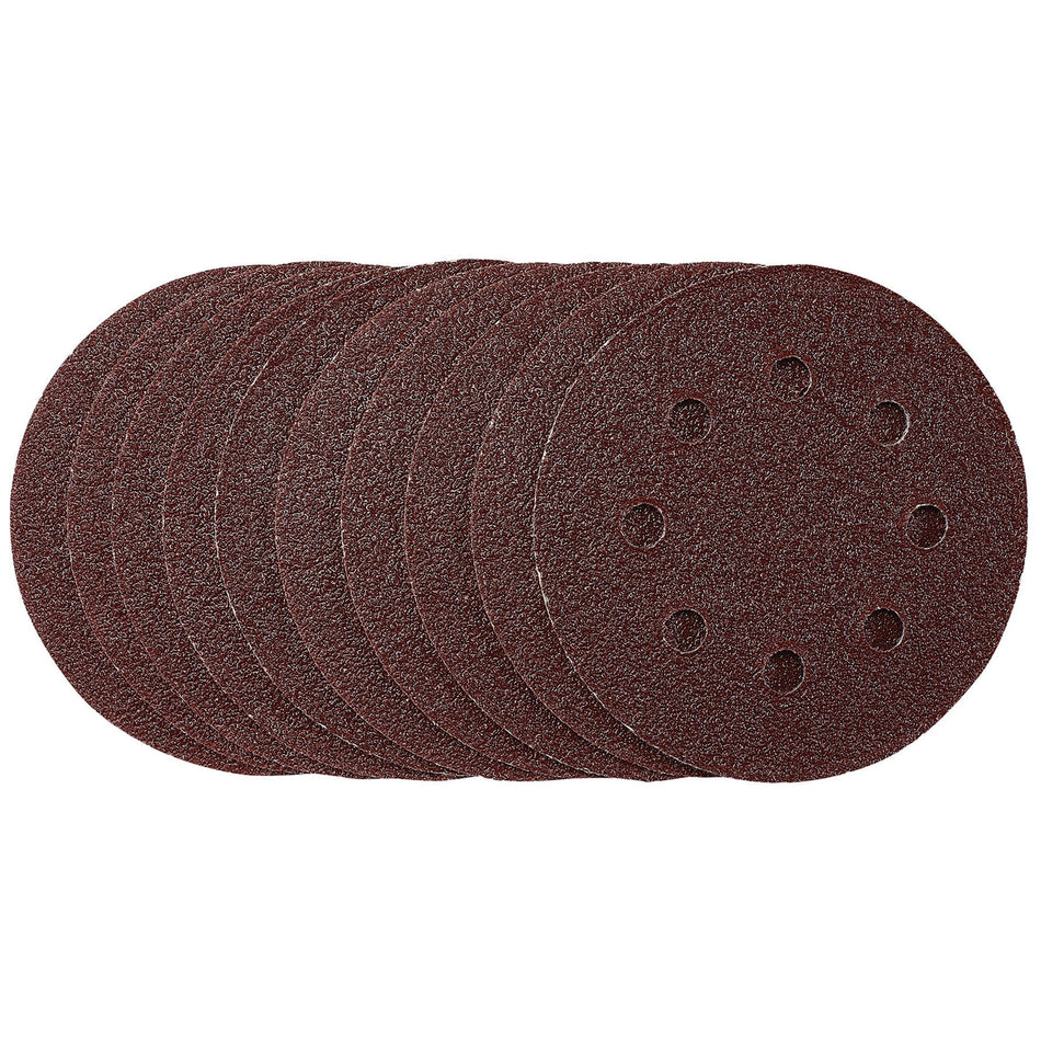 Sanding Discs, 115mm, 40 Grit, Hook & Loop (Pack of 10): Model No. SDHAL115