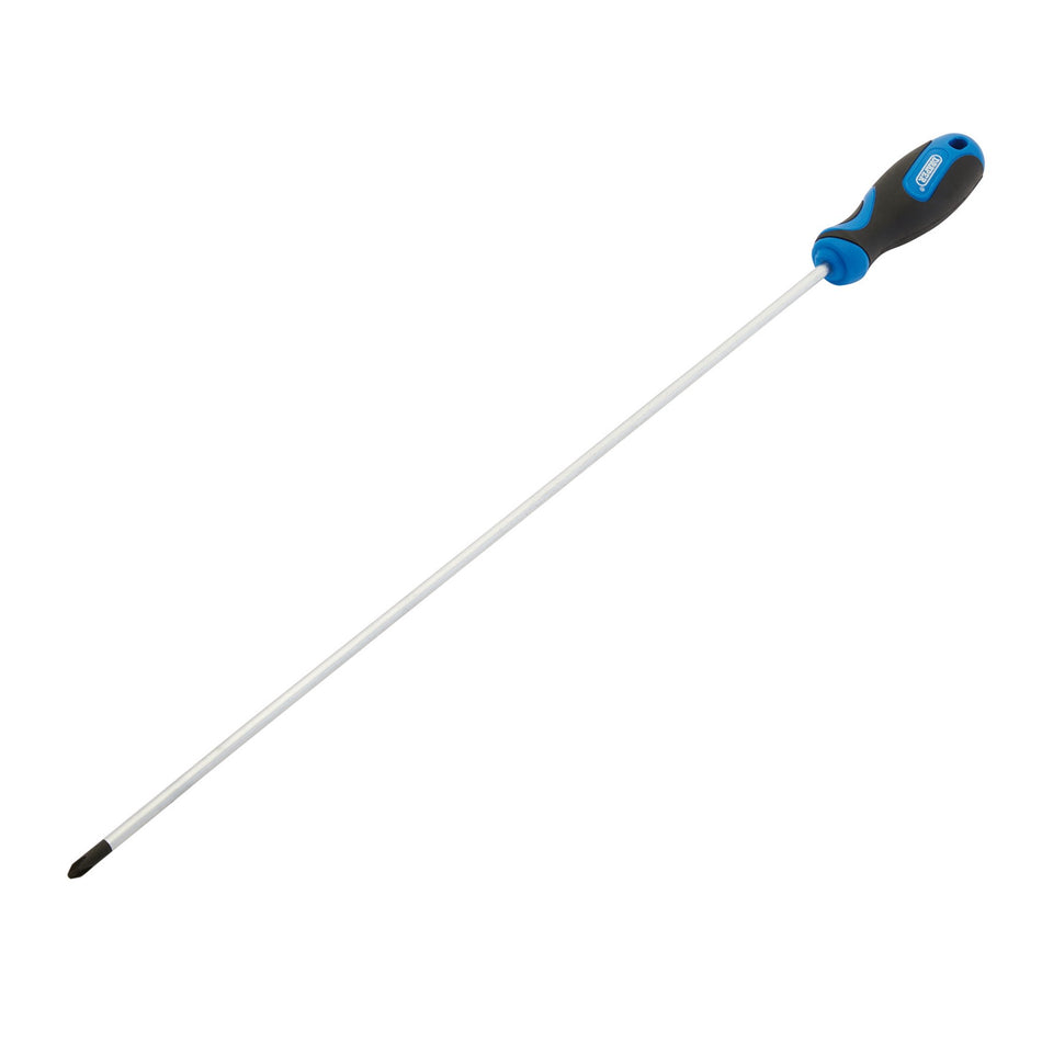 DRAPER No.2 x 450mm Cross Slot Screwdriver with Soft Grip Handles: Model No.865PH/L