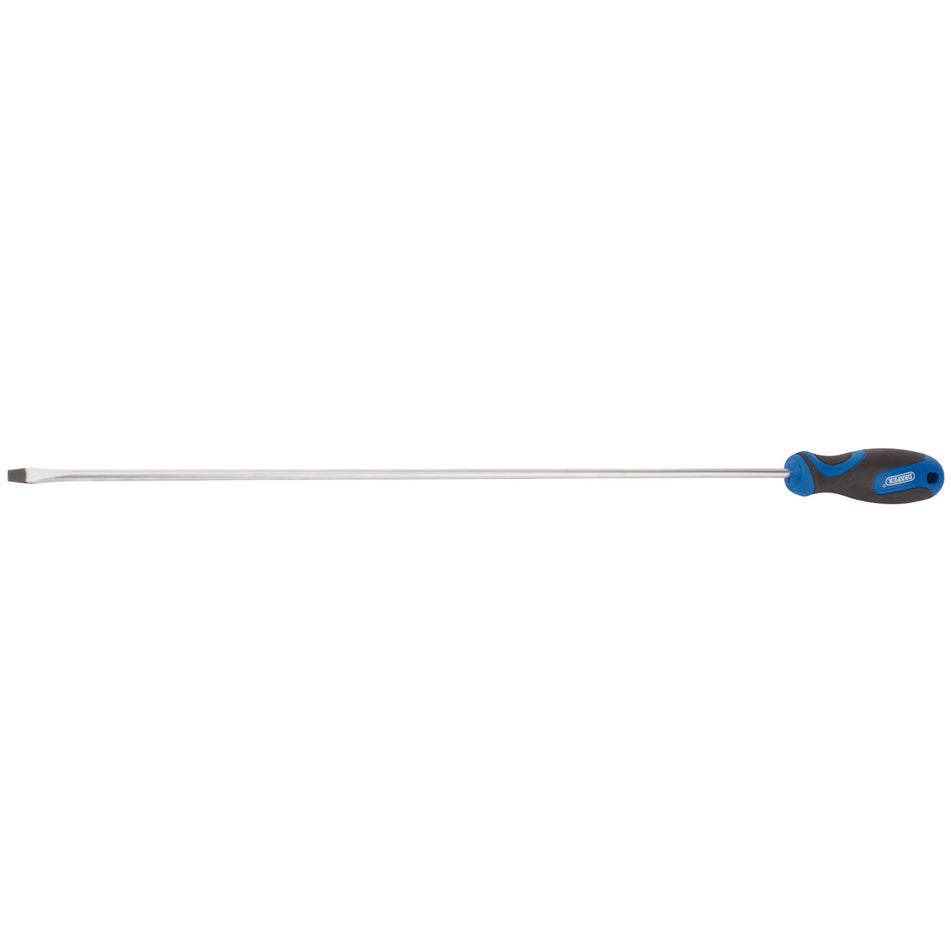 DRAPER 6.0 x 450mm Plain Slot Screwdriver with Soft Grip Handles: Model No.865/L