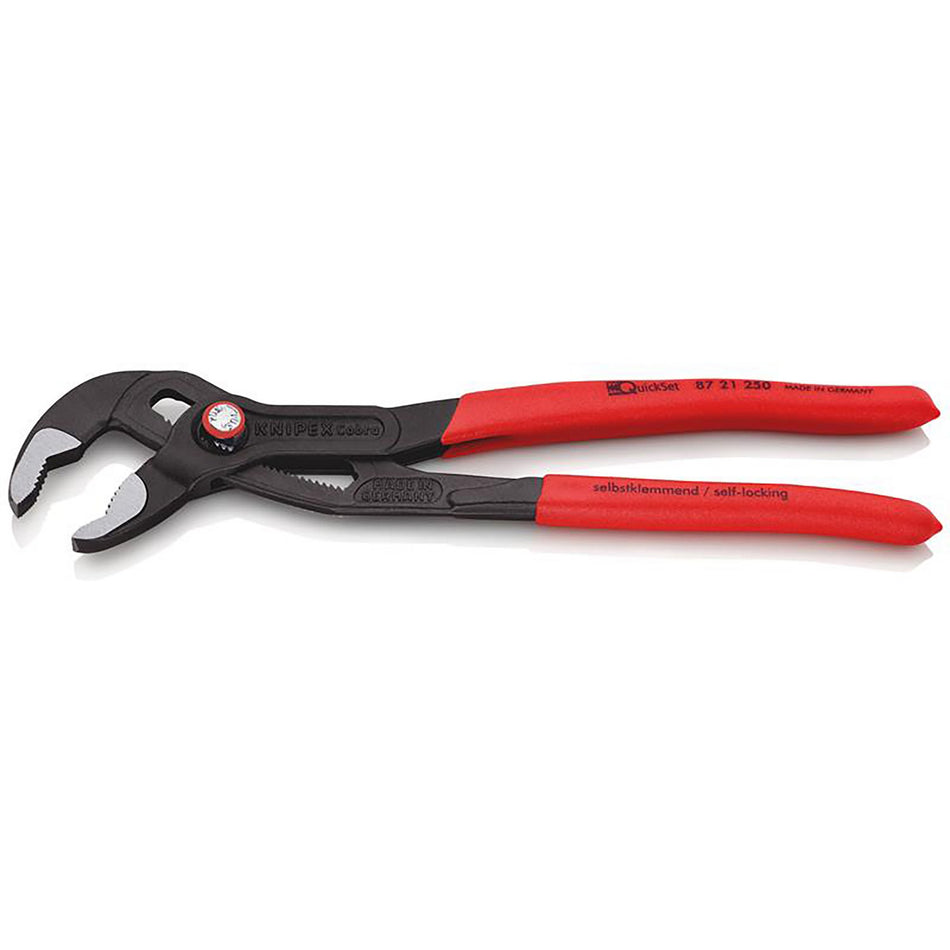 DRAPER Knipex 250mm Cobra ; QuickSet Waterpump Pliers: Model No.87 21 250