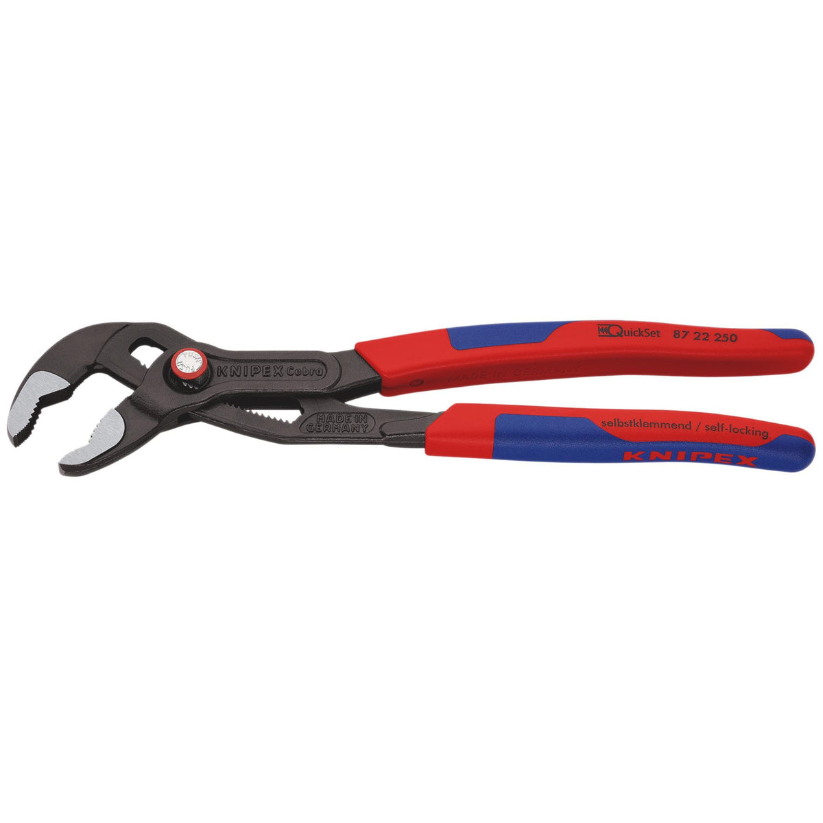 DRAPER Knipex 250mm Cobra ; QuickSet Waterpump Pliers: Model No.87 22 250