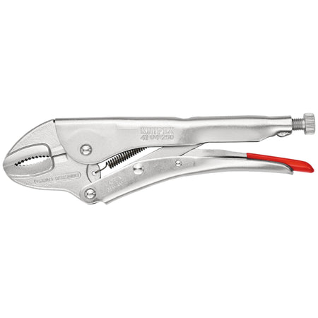 Knipex 250mm Curved Jaw Self Grip Pliers : Model No.41 04 250