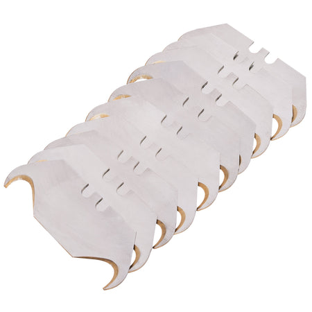 DRAPER Expert Pack of 10 'Premium Gold' Two Notch Hooked Trimming Knife Blades: Model No.TKPG/10H