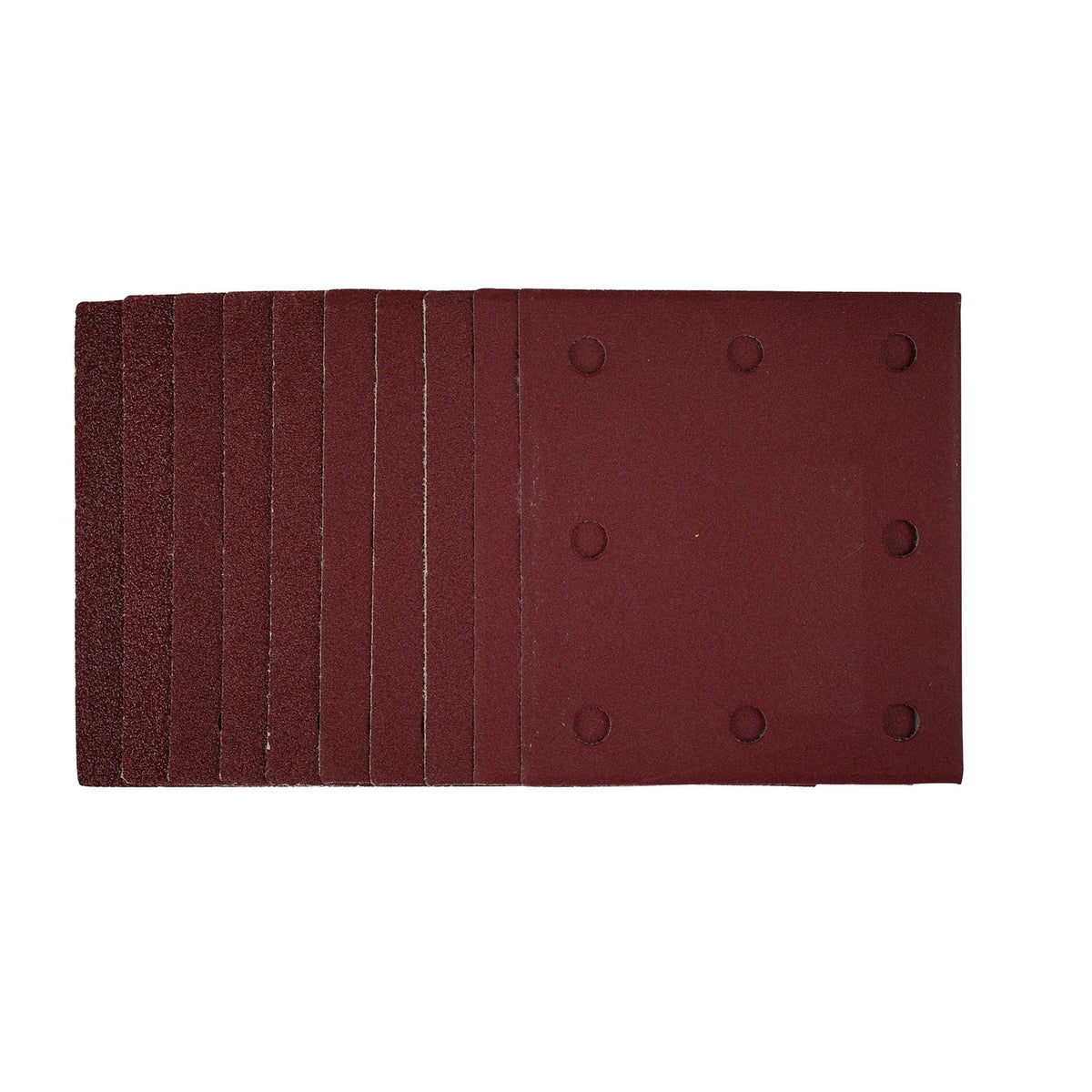 1/4 Sanding Sheets with Hook and Loop, 115 x 105mm, Assorted Grit (Pack of 10): Model No. SSA1