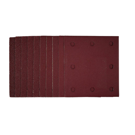 1/4 Sanding Sheets with Hook and Loop, 115 x 105mm, Assorted Grit (Pack of 10): Model No. SSA1