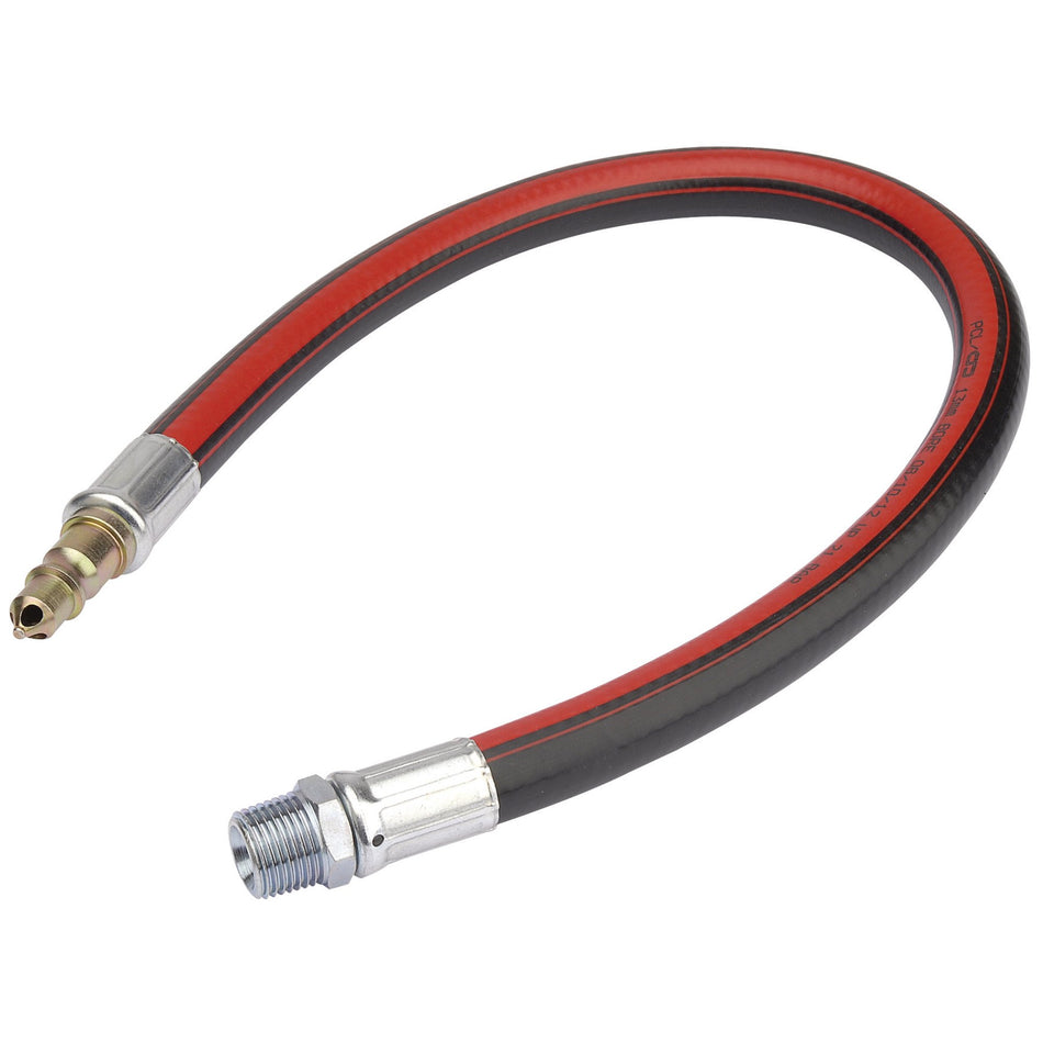 DRAPER 600mm 1/2in. BSP Air Line Whip Hose: Model No.4313