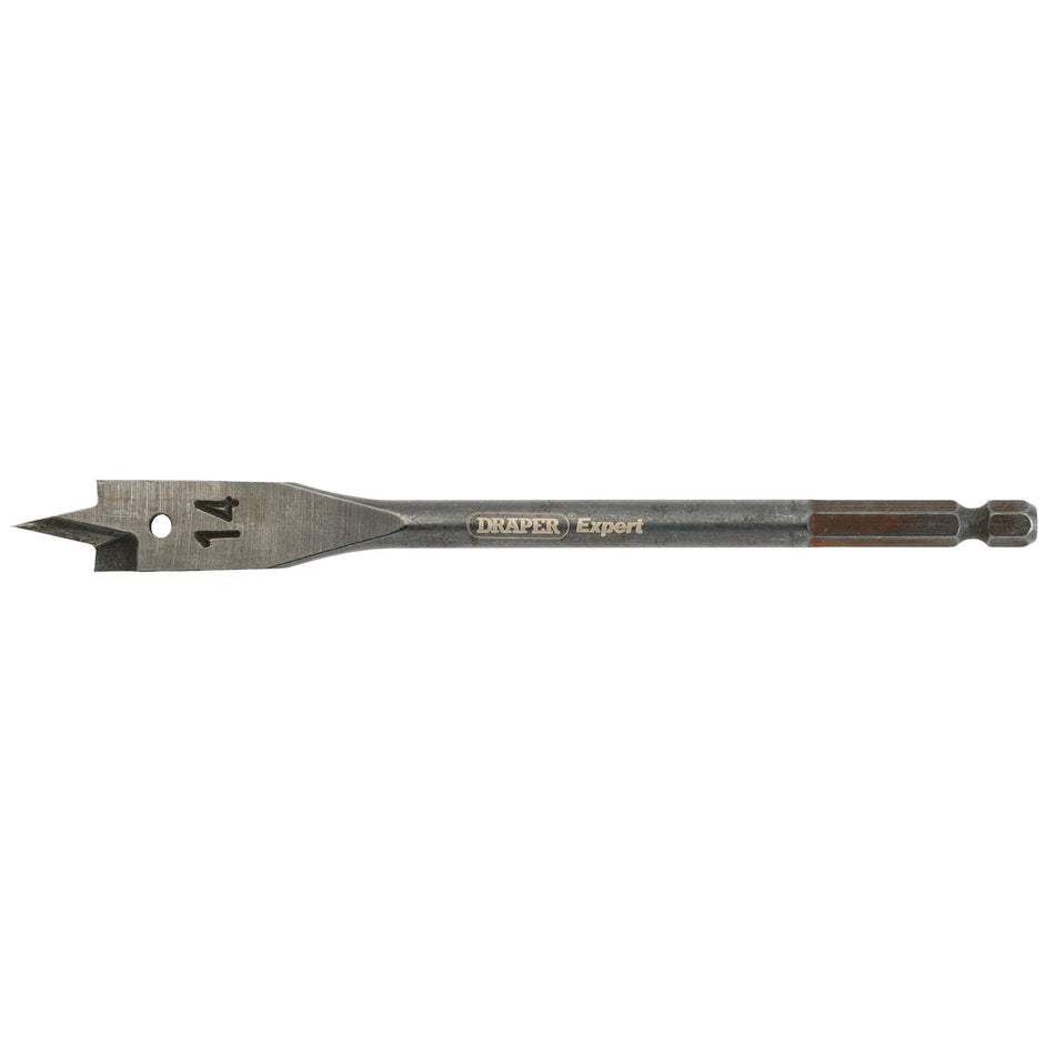 Draper Expert Flat Wood Bit, 14 x 150mm : Model No. FB102